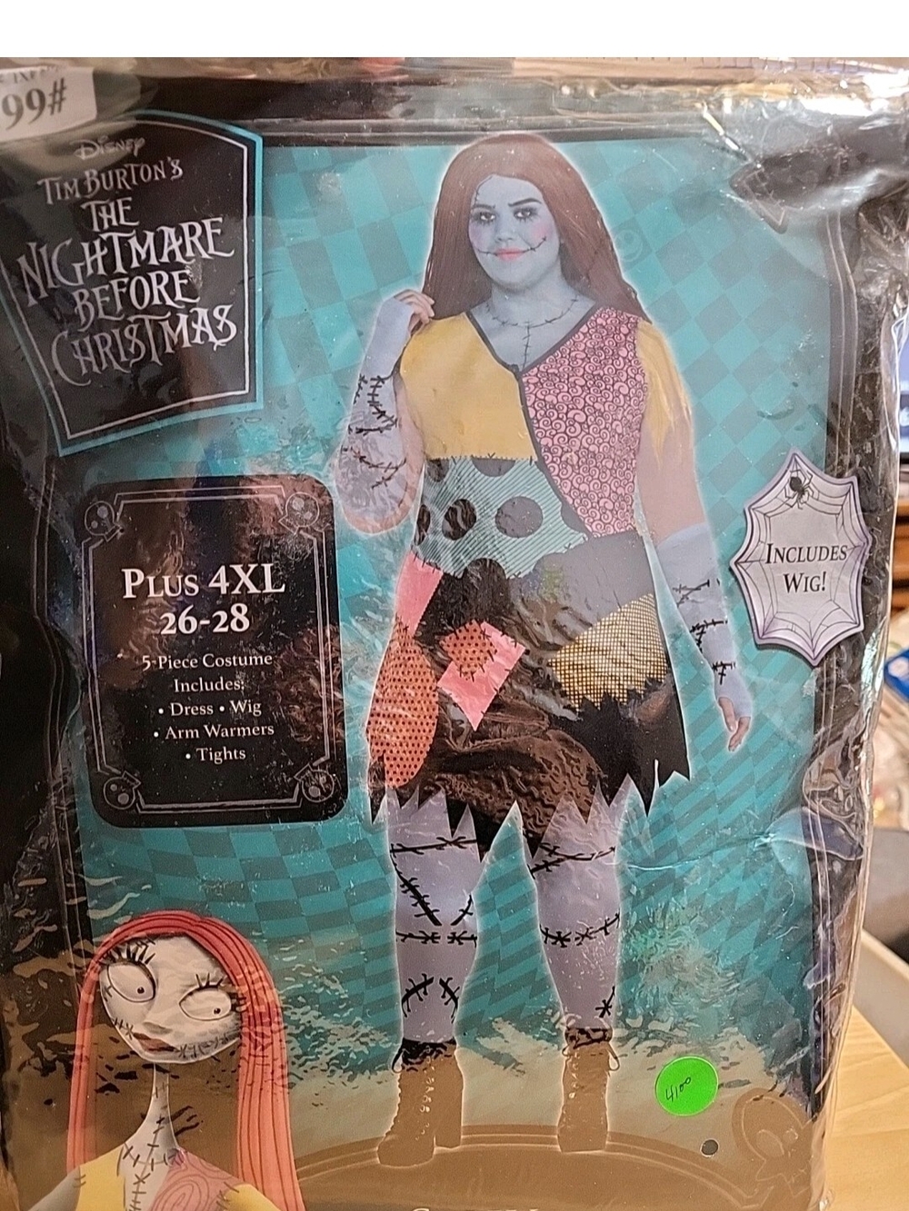 Nightmare Before Christmas Sally Costume Size 4XL 26-28 #4100